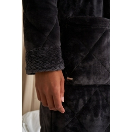 Overview second image: Pretty You QUILTED ROBE GRIJS